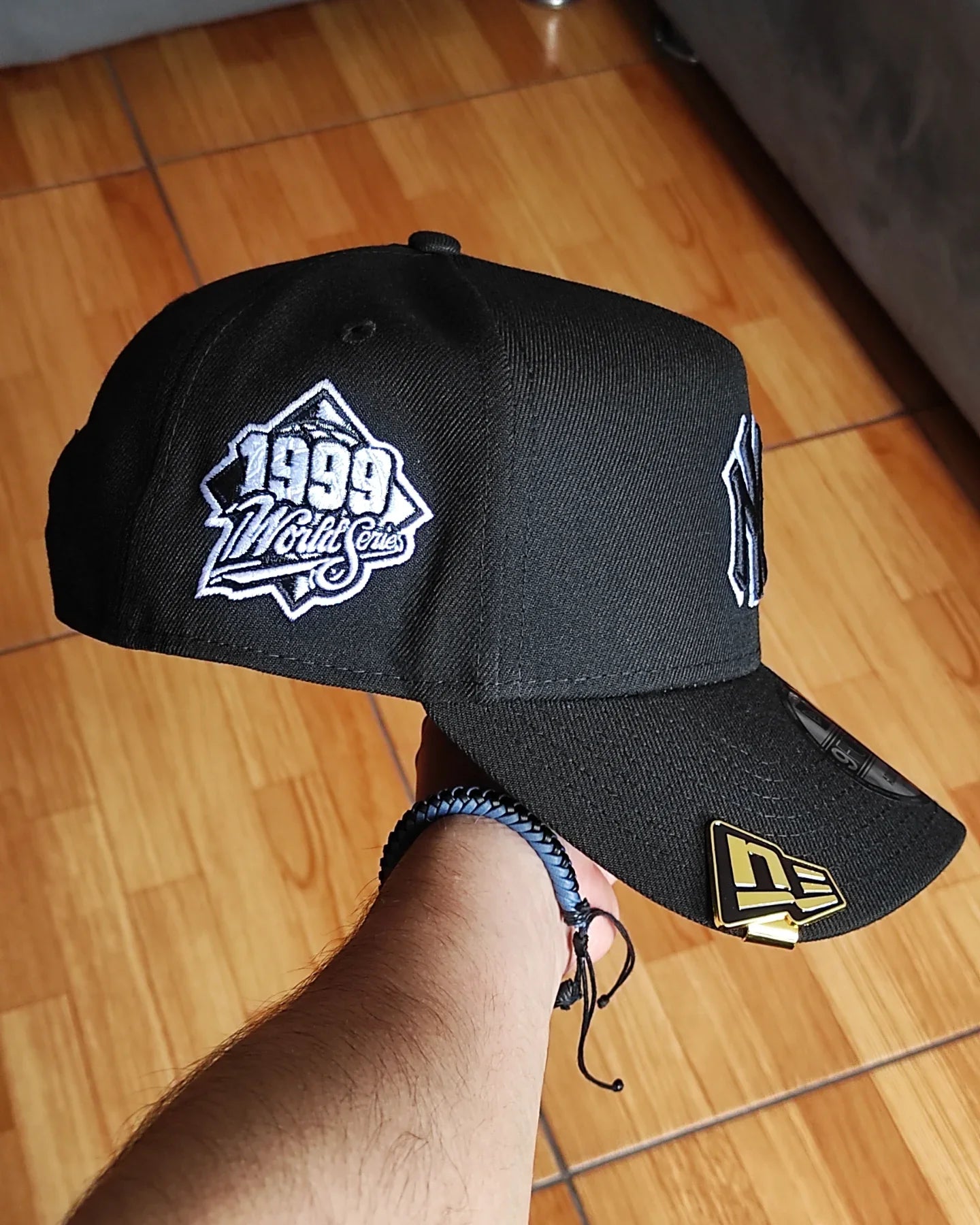 New Era New York Yankees Serie Mundial 1999 negro blanco 9 FORTY A-FRAME