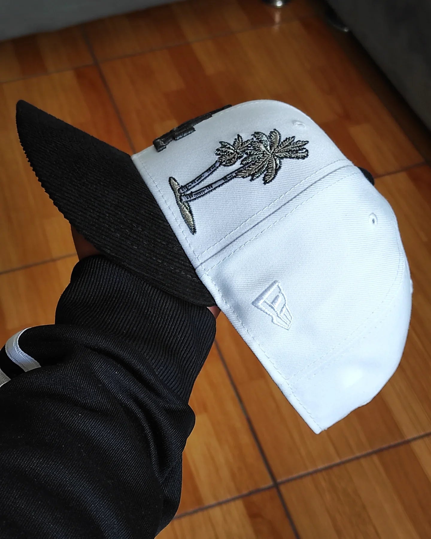 New Era Los Angeles Dodgers visera de pana 🌴 dos tonos blanco y negro 9 FIFTY Snapback
