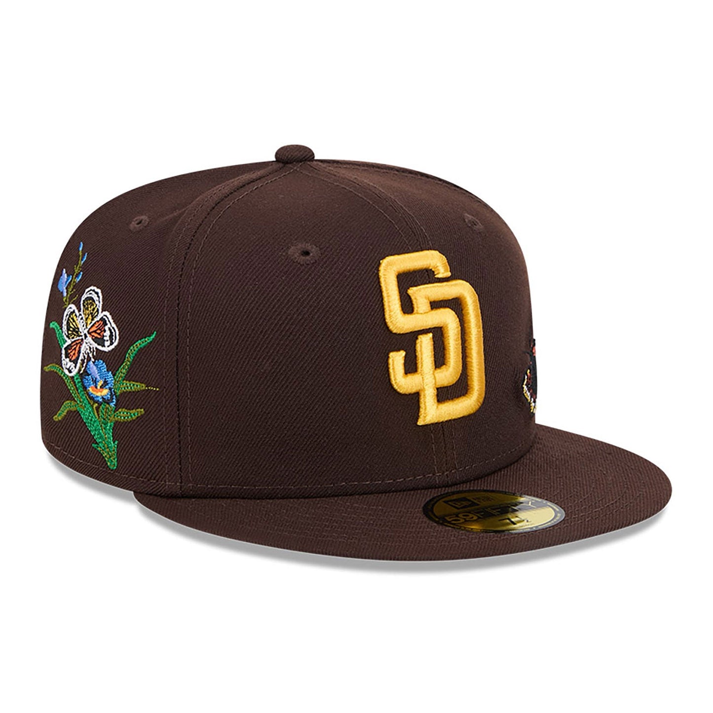 Gorra New Era 59Fifty Cerrada Marrón Fieltro San Diego Padres con parte inferior gris