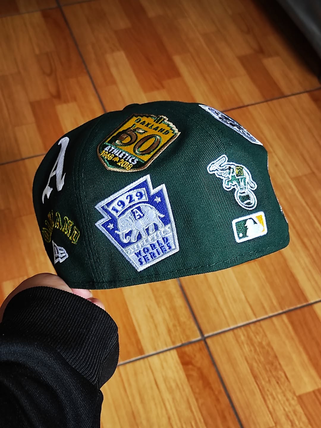Gorra New Era 59FIFTY Fitted de los Oakland Athletics estampada