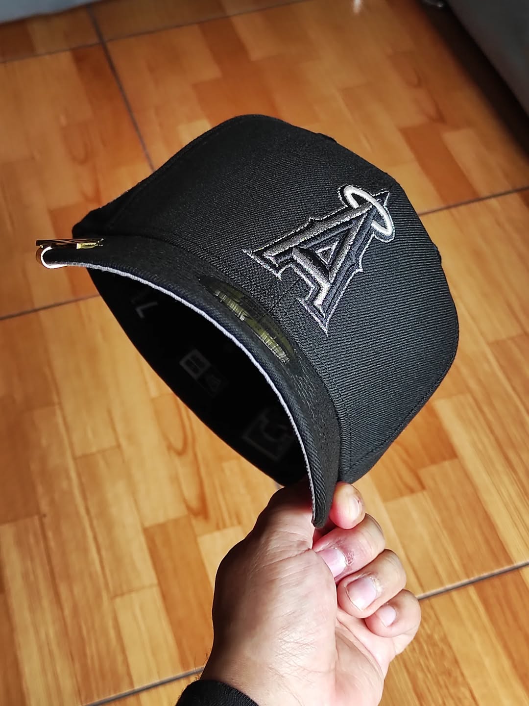 Gorra ajustada New Era Anaheim Angels 20th Anniversary Black Pewter Prime Edition 59Fifty