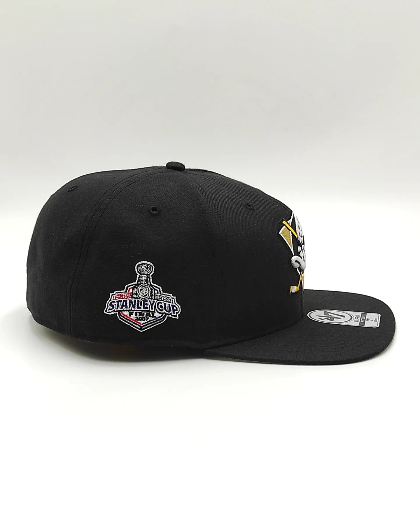 Gorra ajustada 47pro vintage negra 47brand Anaheim Ducks campeones Stanley Cup 2007