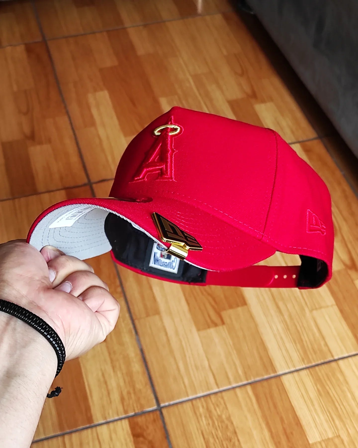 Gorra New Era Anaheim Angels Stadium 50th Anniversary All Red Edition 9Forty A Frame Snapback