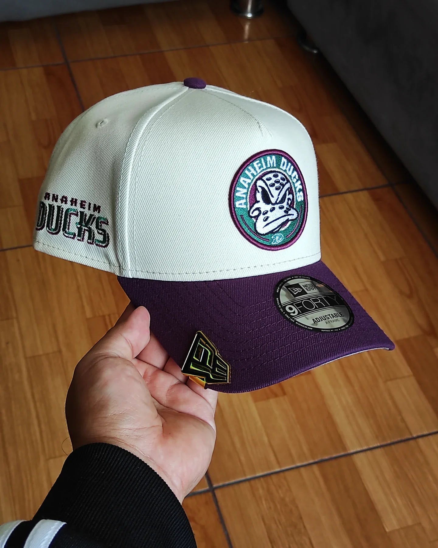 Gorra snapback New Era Anaheim Ducks Chrome Two Tone Edition 9Forty A Frame