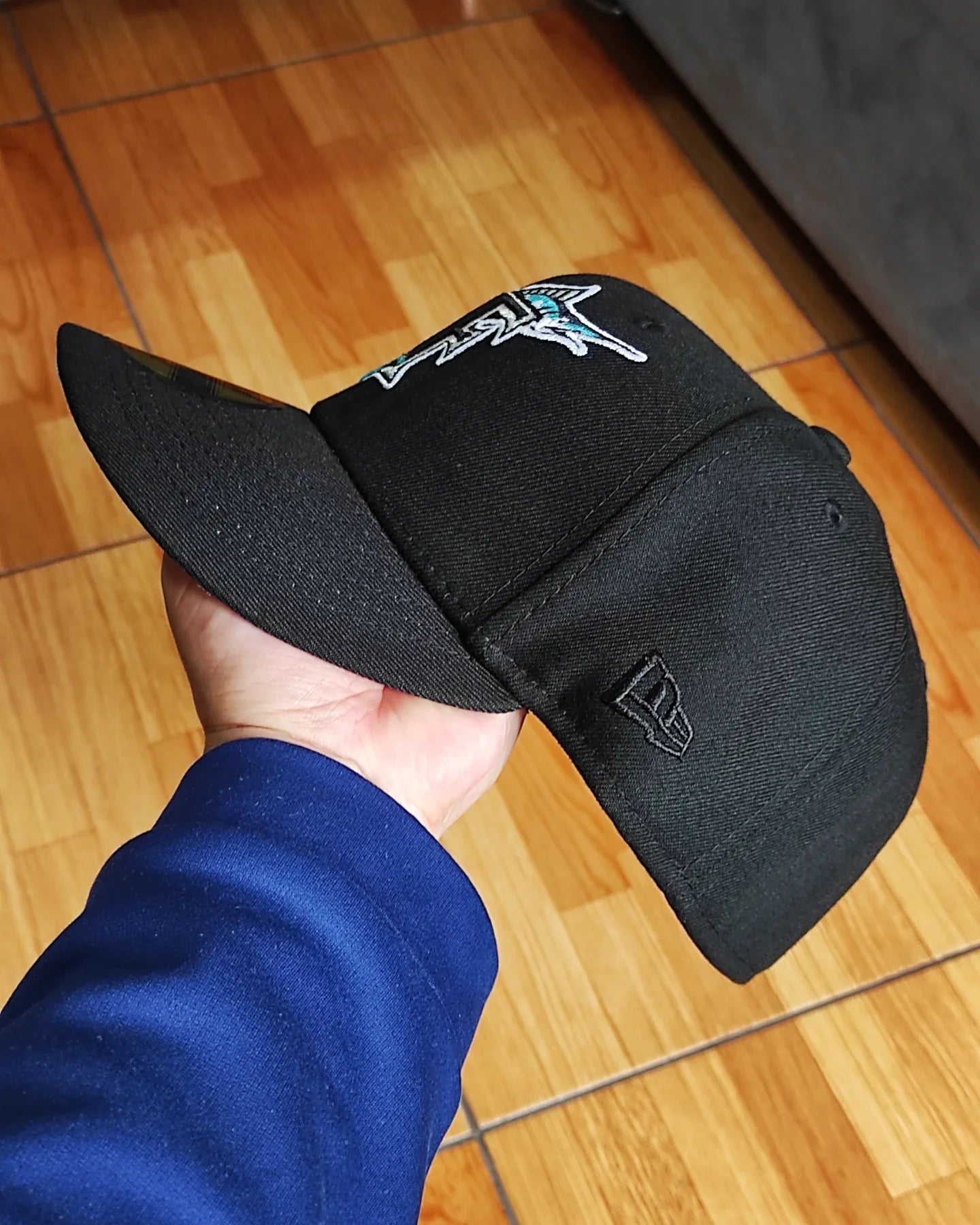 New Era Silky uv Florida Marlins temporada inaugural 59 Fifty negro