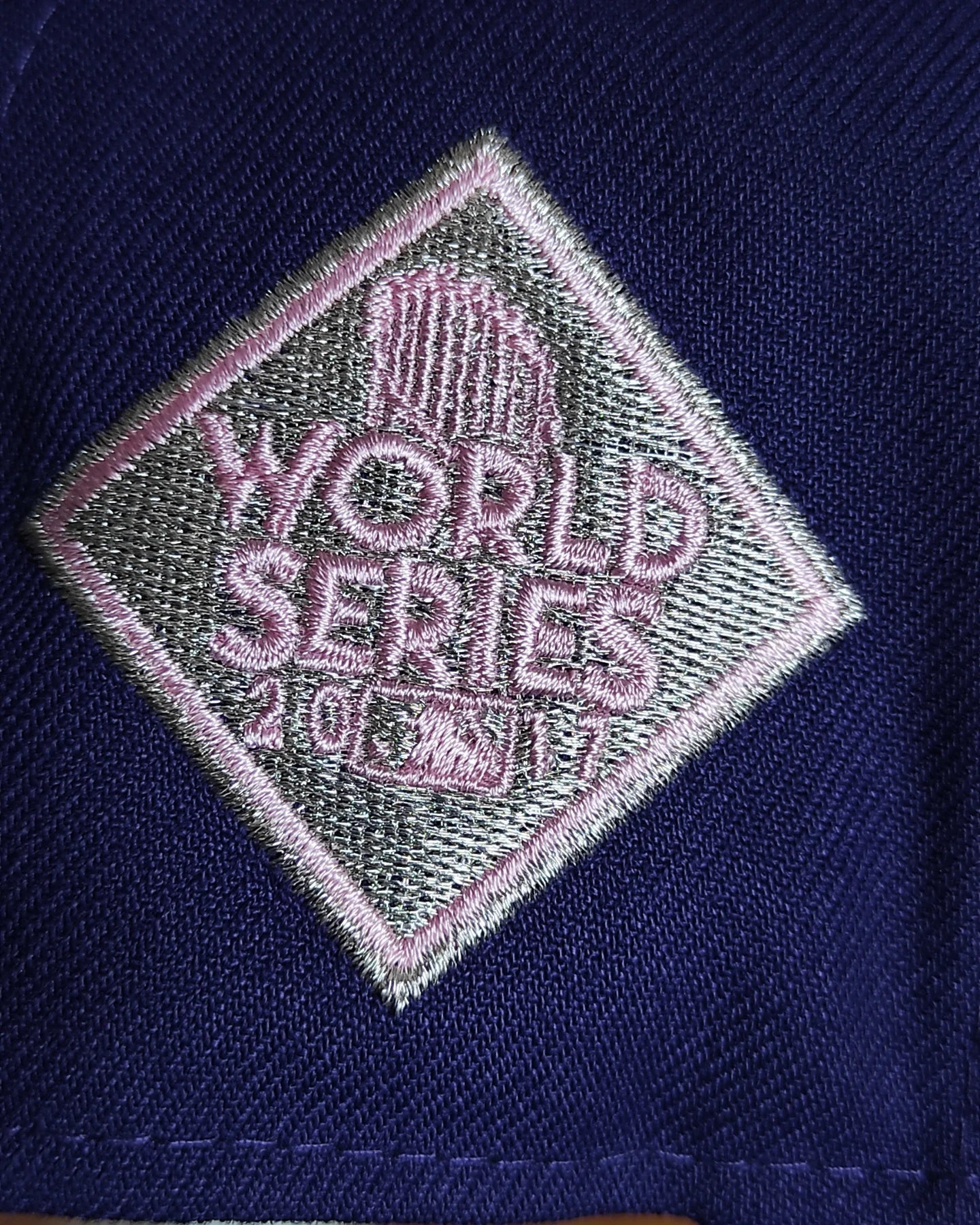 New Era Houston Astros World series 2017 morado/rosa 🟣🌸-59 Fifty fitted