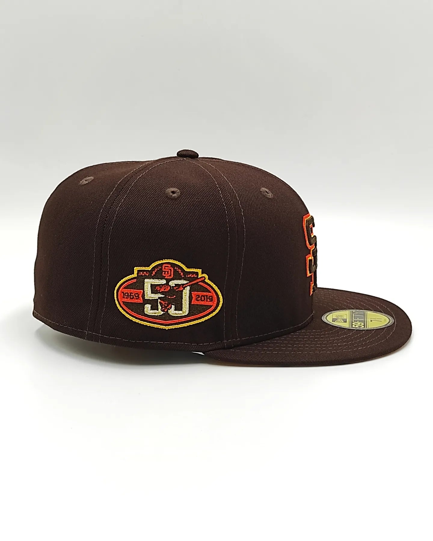 Gorra New Era San Diego Padres 50 Aniversario chocolate oscuro Prime 59 fifty