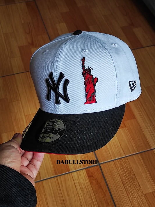 New Era New York Yankees Subway Series libertad 🗽 negro blanco rojo 9fifty Snapback
