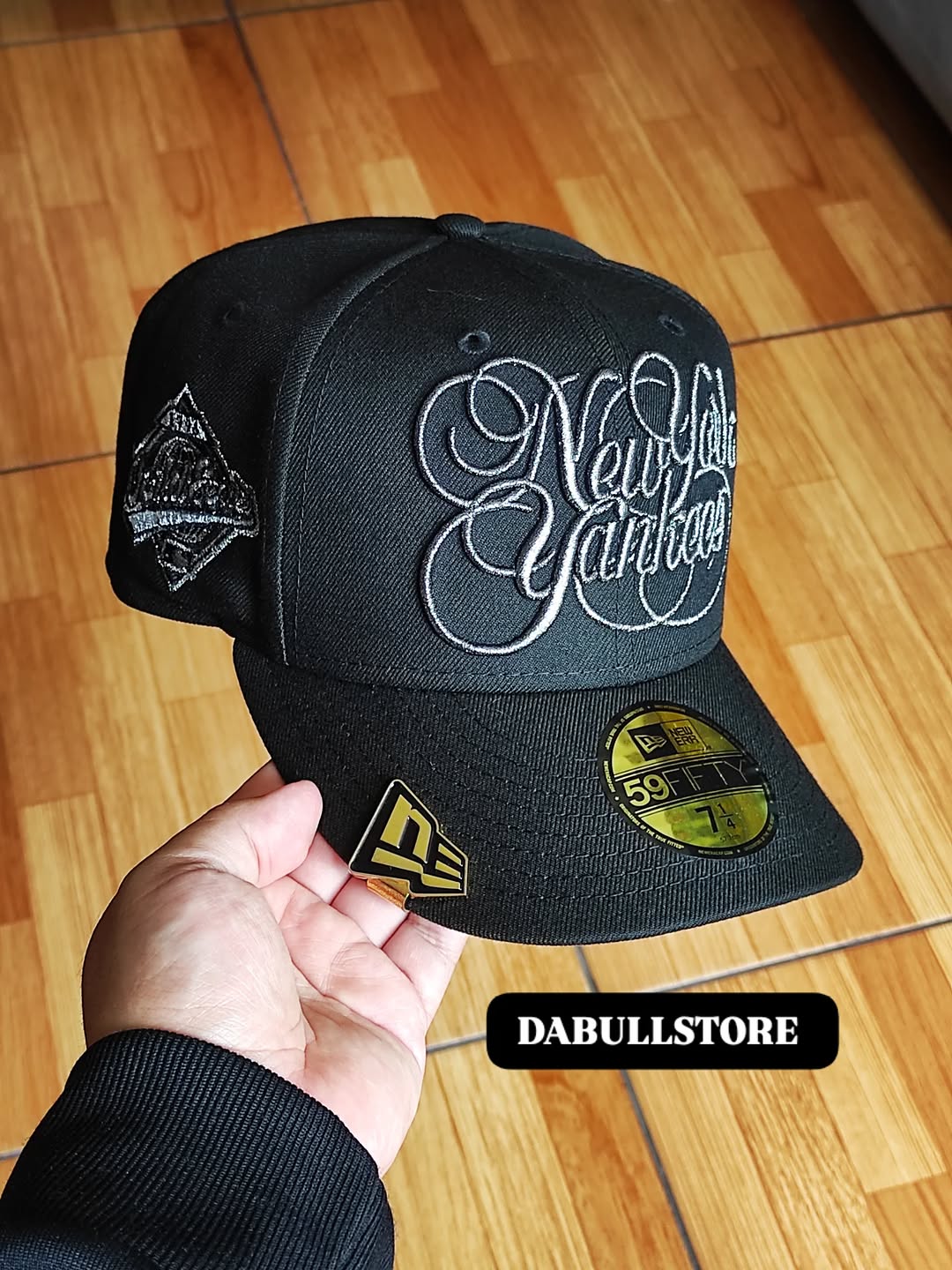 New Era New York Yankees script world series titanio negro 59FIFTY
