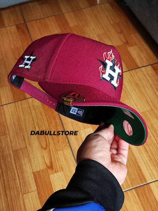 Gorra ajustable New Era 9Forty A Frame Houston Astros Flame 🔥 Edition