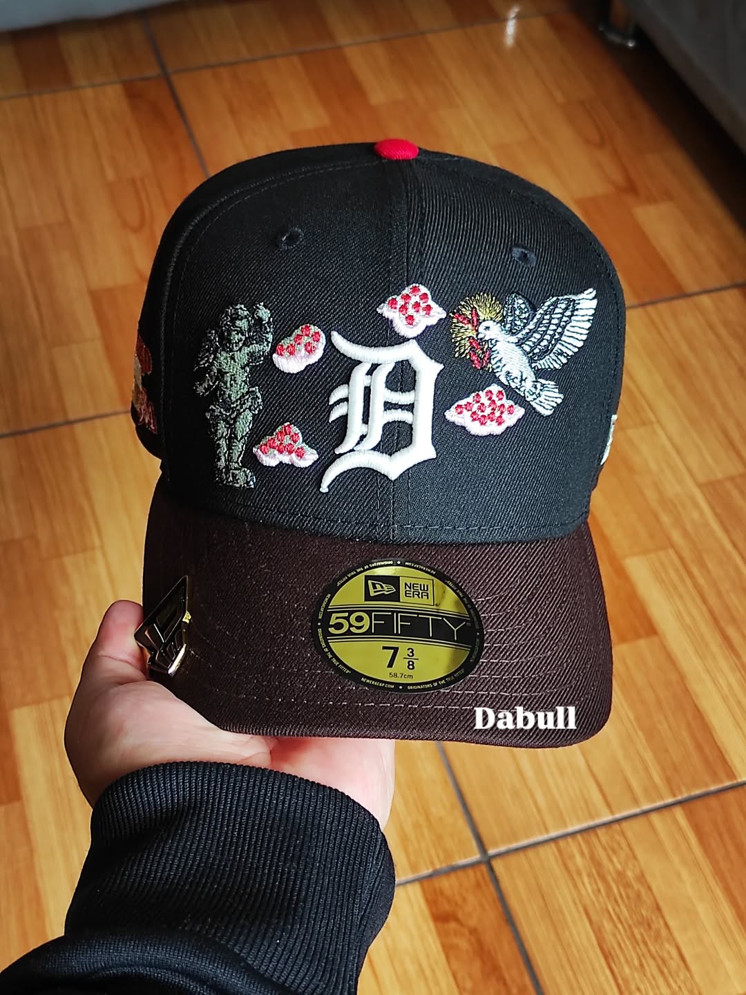 Detroit Tigers mlb NEGRO dos tonos rosa uv/ New Era 59fifty