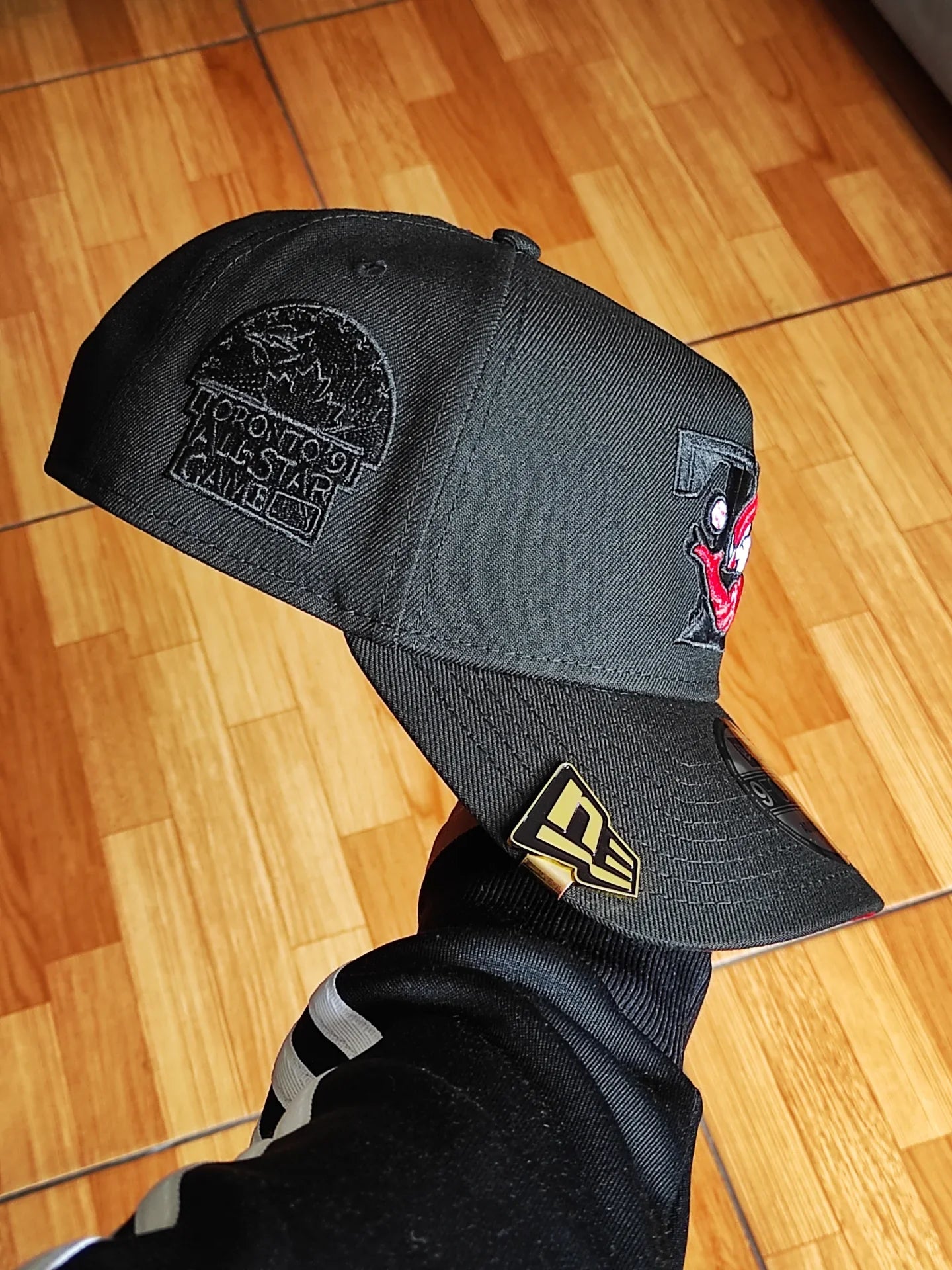 Gorra New Era Toronto Blue Jays All Star 1991 Edición Black Out Roja 9Forty A Frame Snapback