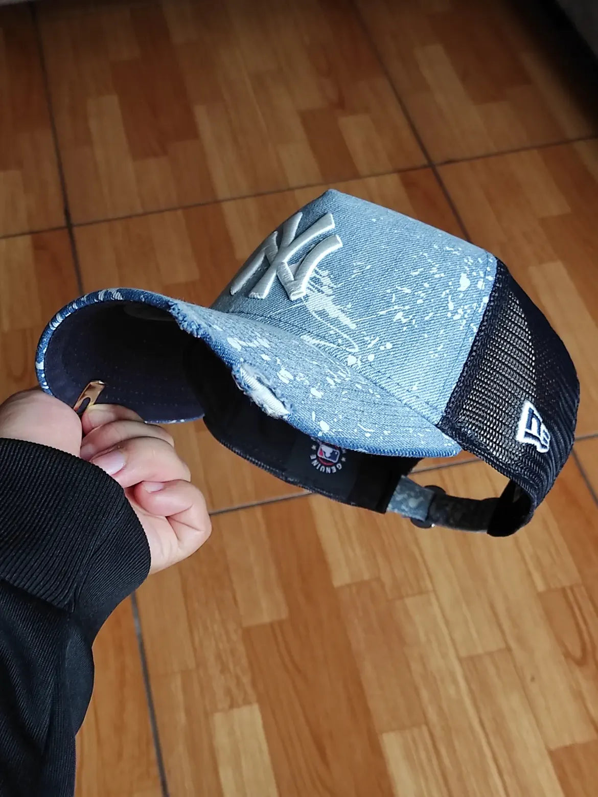 New Era New York Yankees Splash denim 9FORTY A-FRAME Snapback