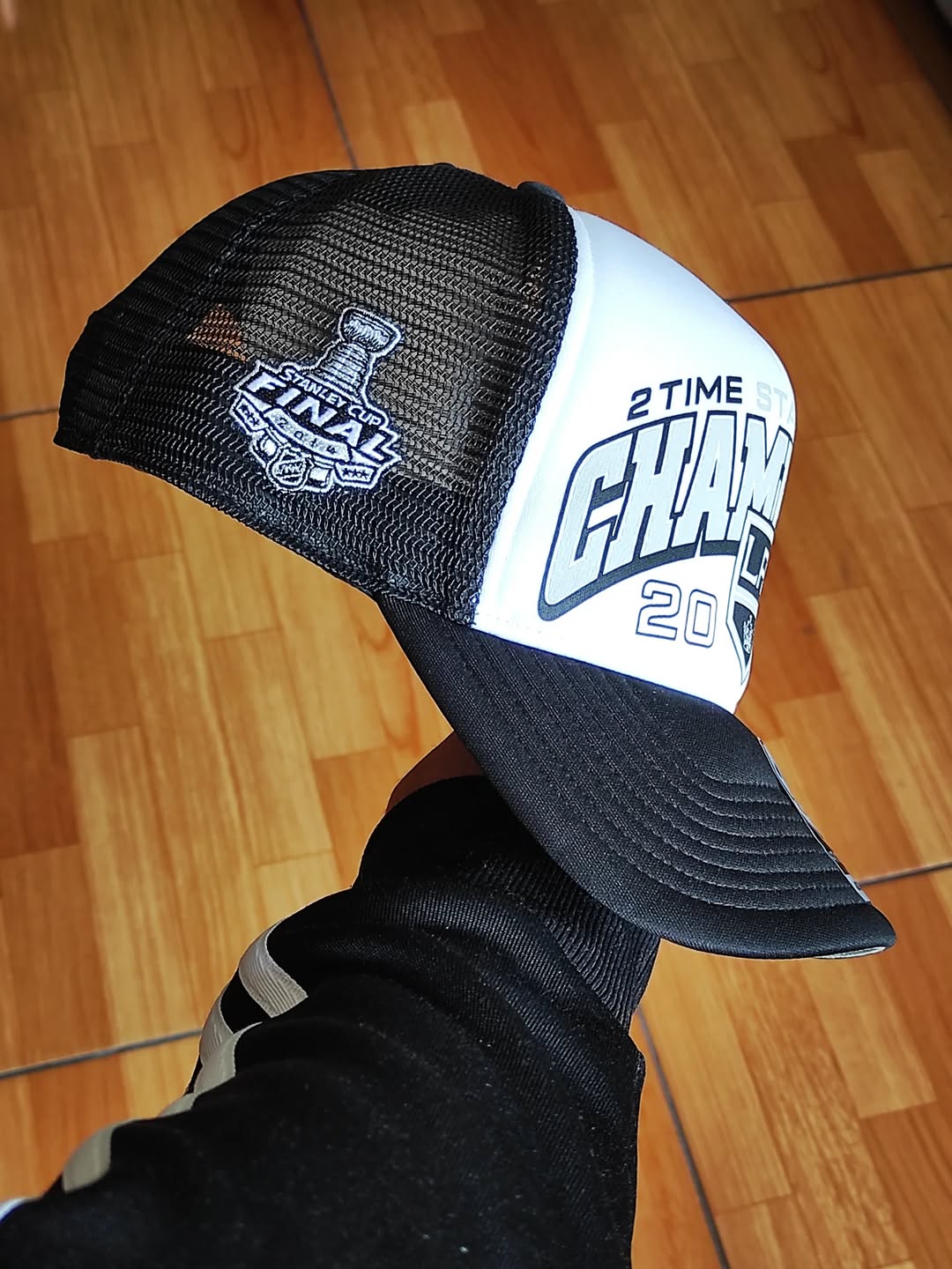 Gorra trucker snapback de espuma negra vintage de los Los Angeles Kings de 47Brand, Copa Stanley 2014