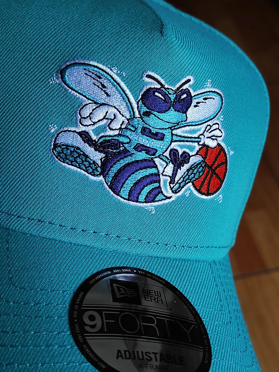 New Era Charlotte Hornets Love this Game Teal Prime Edition 9Forty A Frame Snapback Hat