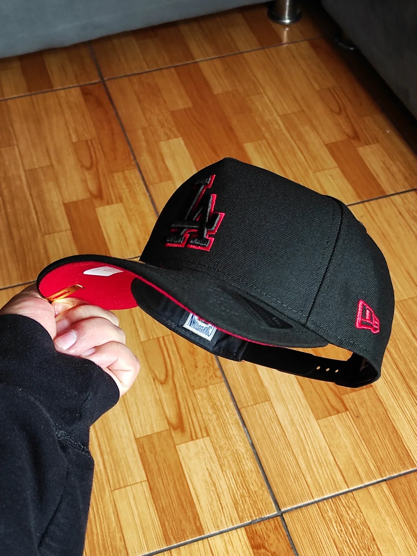 Gorra Snapback 9Fifty A Frame New Era Los Angeles Dodgers 50 Aniversario Blackout Red Prime Edition