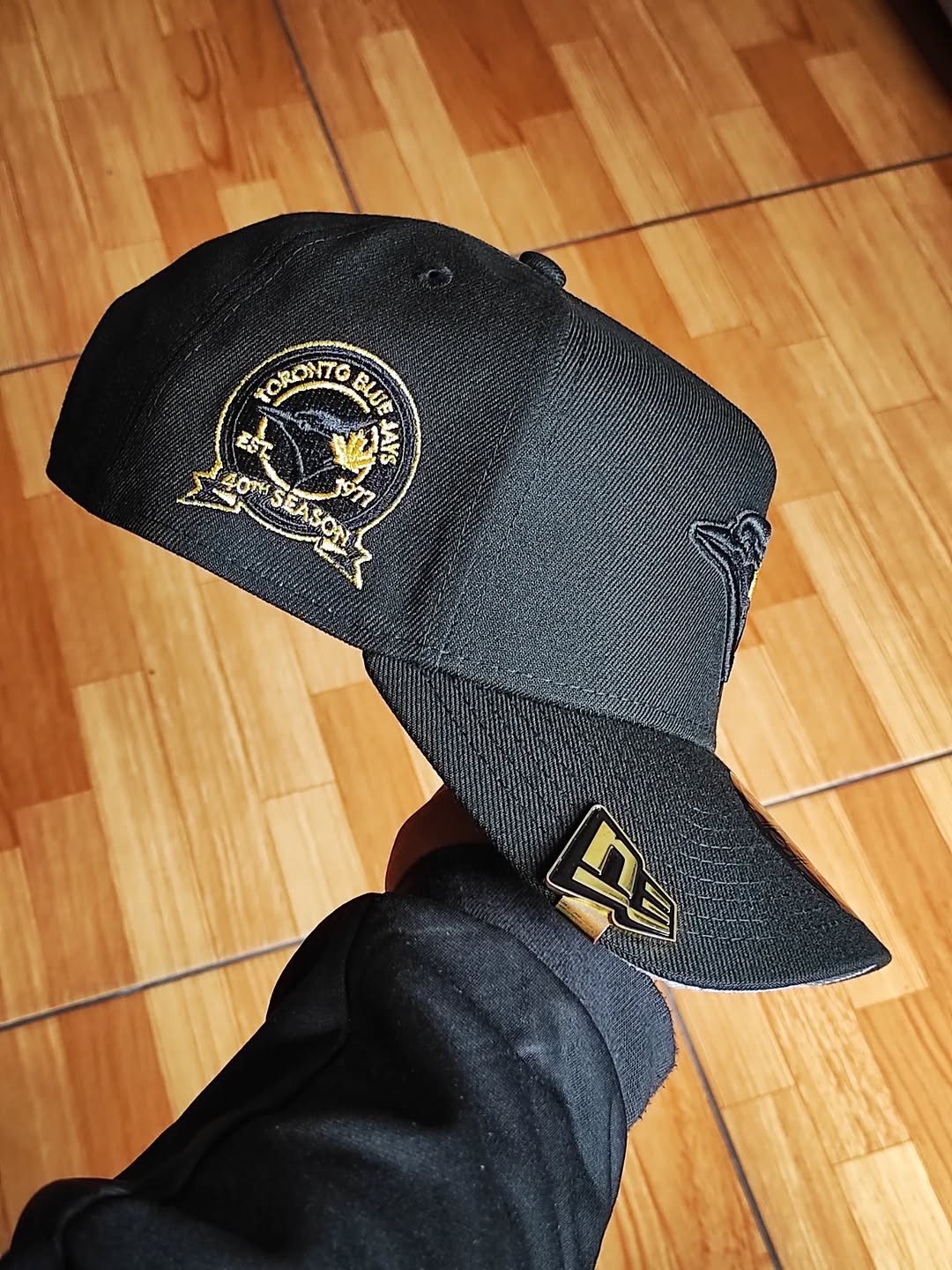Gorra snapback 9Forty A-Frame New Era Toronto Blue Jays 40th Season Negra Dorada