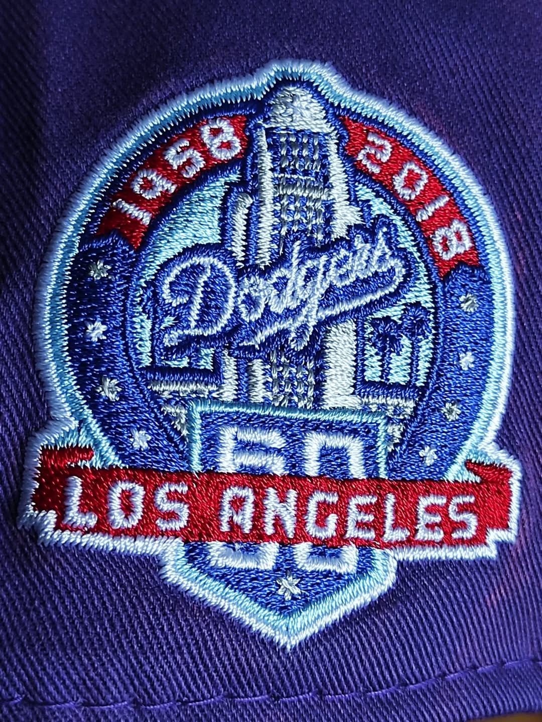 Gorra snapback 9FORTY A-FRAME New Era Los Angeles Dodgers morada 👖
