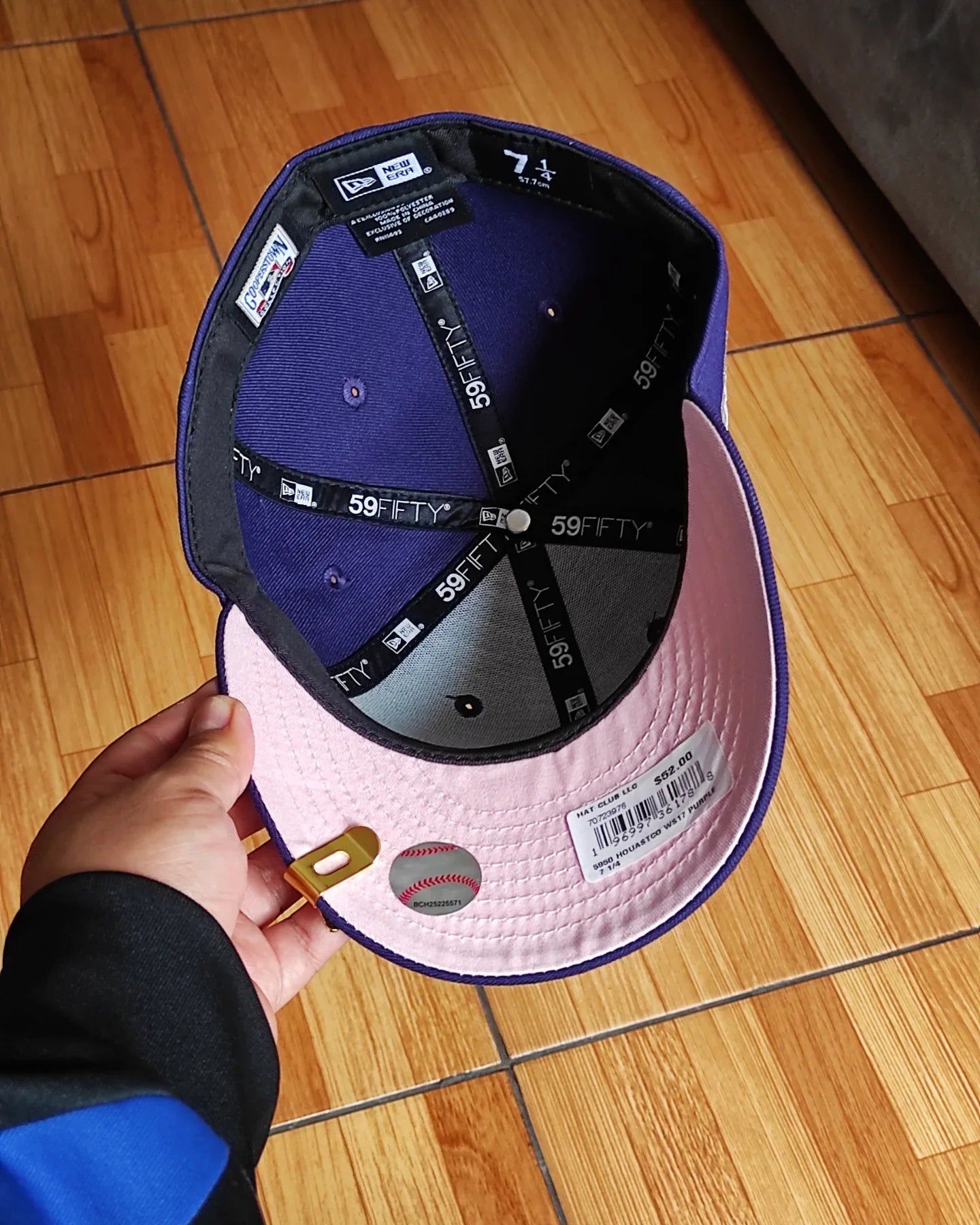 New Era Houston Astros World series 2017 morado/rosa 🟣🌸-59 Fifty fitted