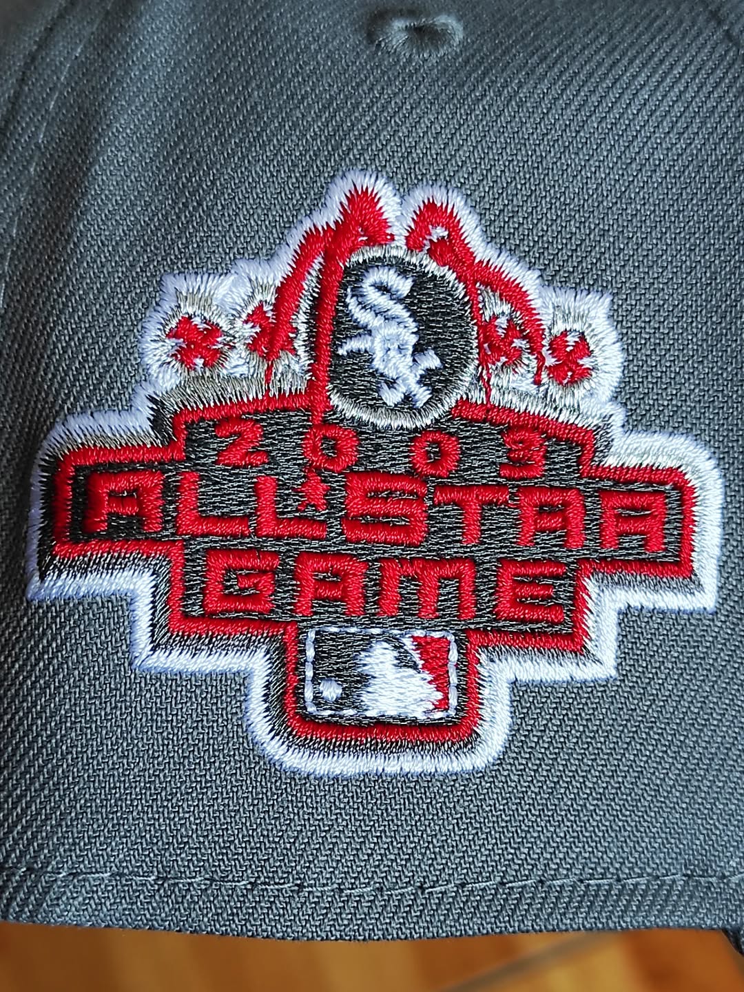 Gorra New Era White Sox All Star Game gris roja 9Forty A Frame Snapback