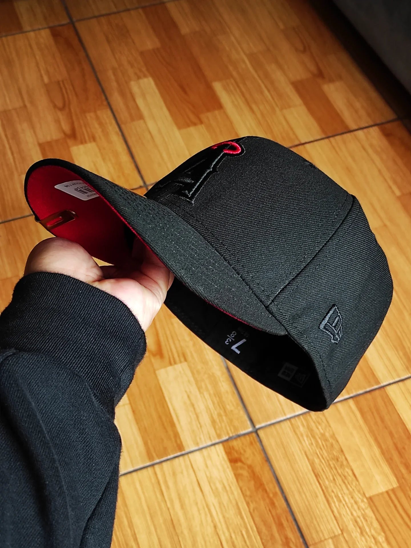 Gorra New Era Anaheim Angels 50th Anniversary Blackout Red Edition 59Fifty Fitted