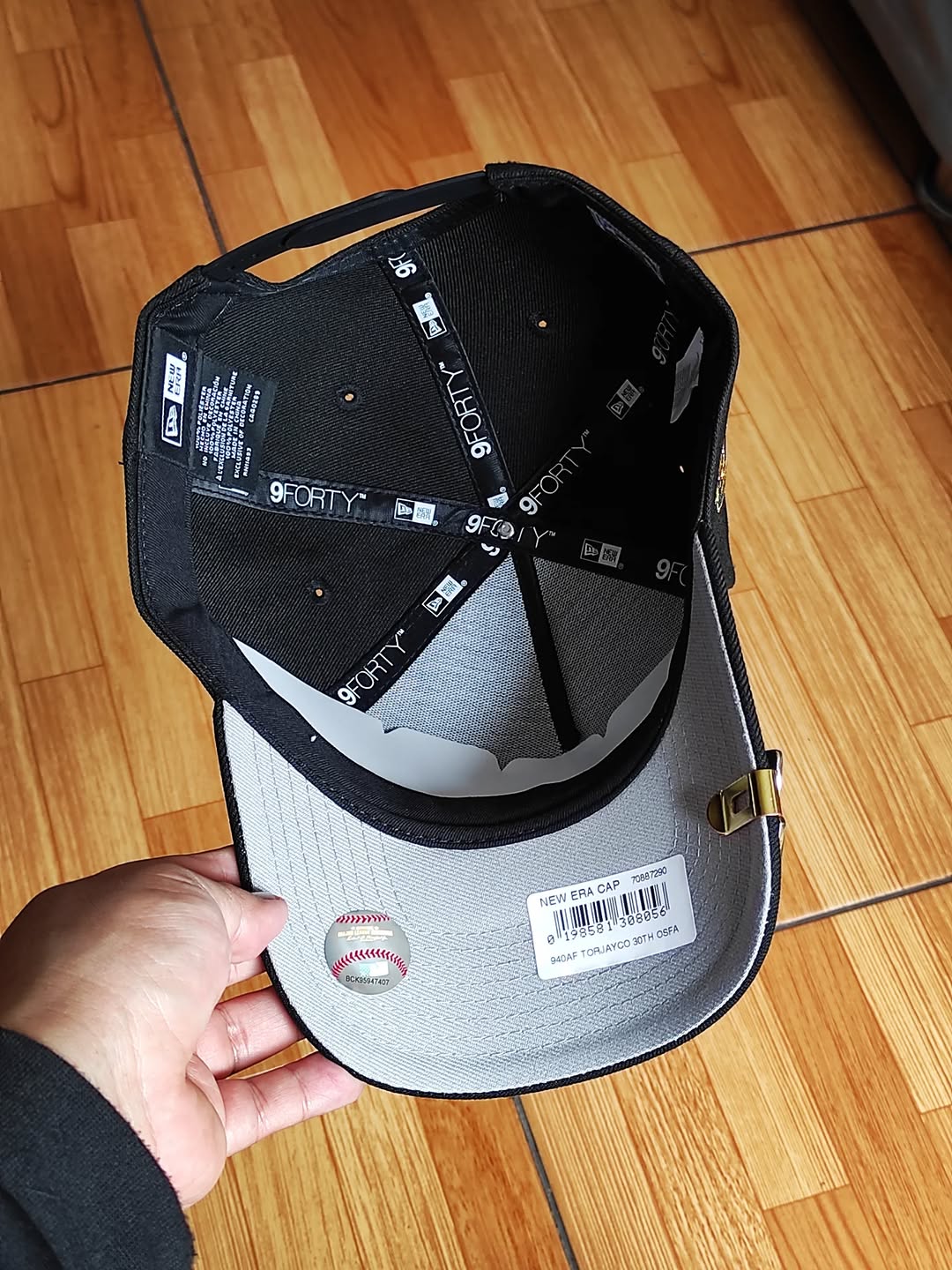 Gorra snapback 9Forty A-Frame New Era Toronto Blue Jays 40th Season Negra Dorada