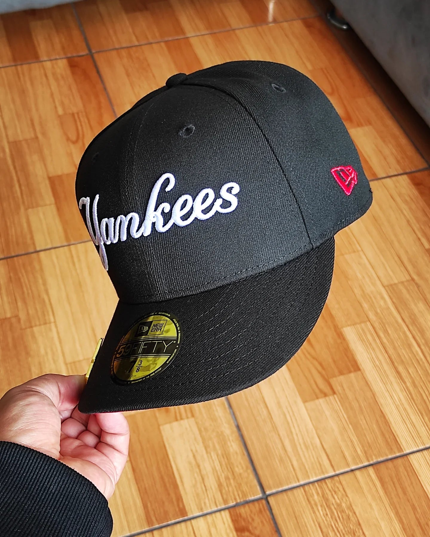 Gorra Ajustada 59Fifty New Era New York Yankees Subway Series 2009 Edición Negra y Roja
