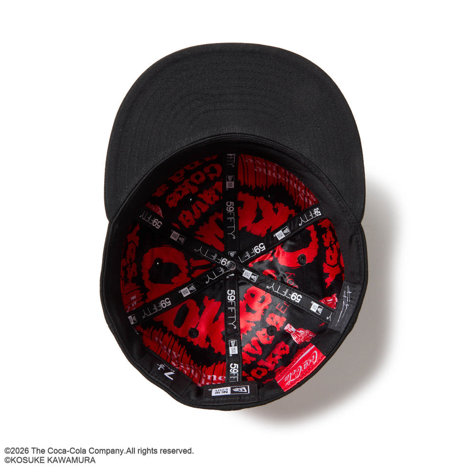 Coca-Cola x New Era 59FIFTY designed by Kosuke Kawamura – Black and Red