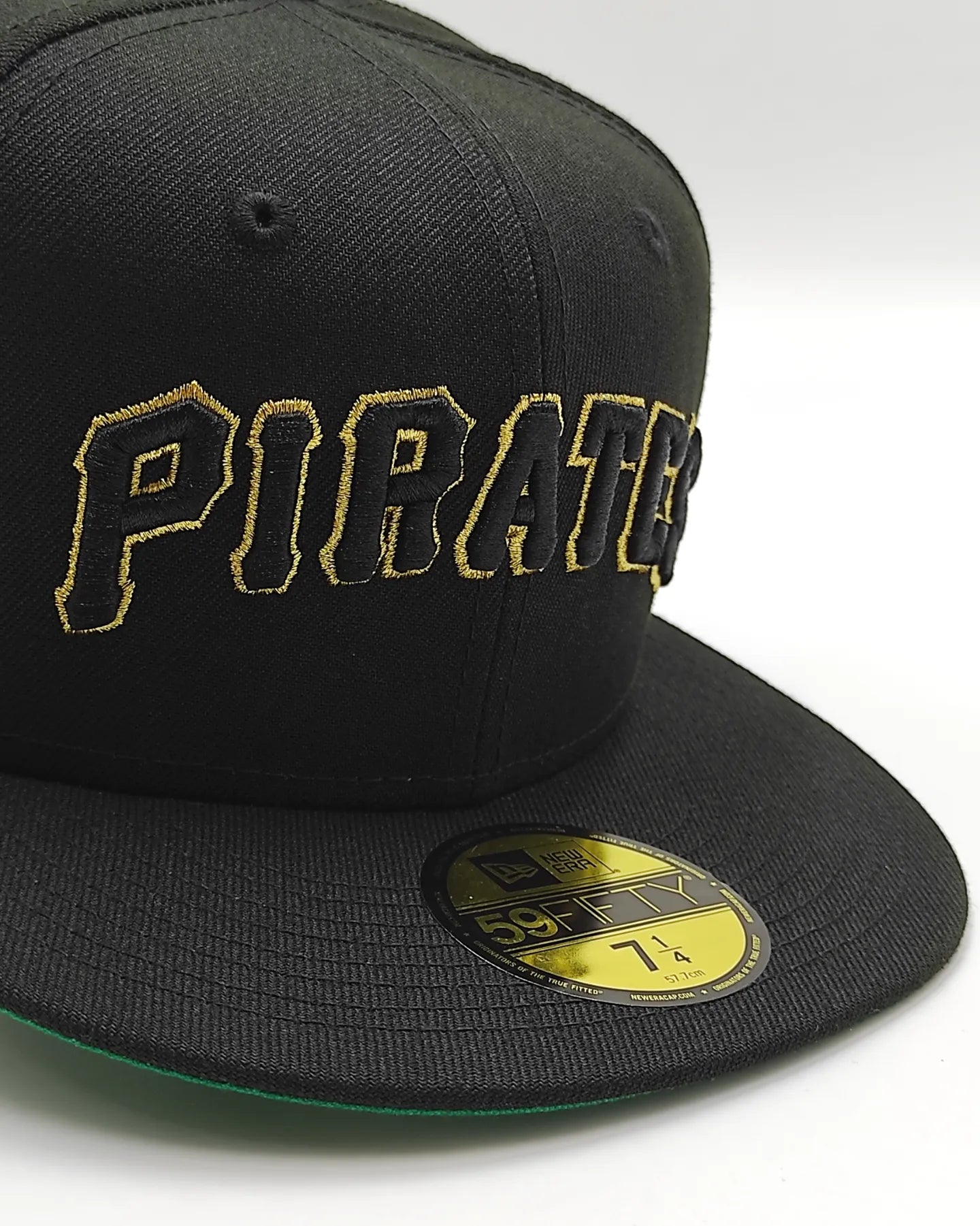 Gorra ajustada 59fifty New Era Pittsburgh Pirates serie mundial 1971 edición retro negro oro
