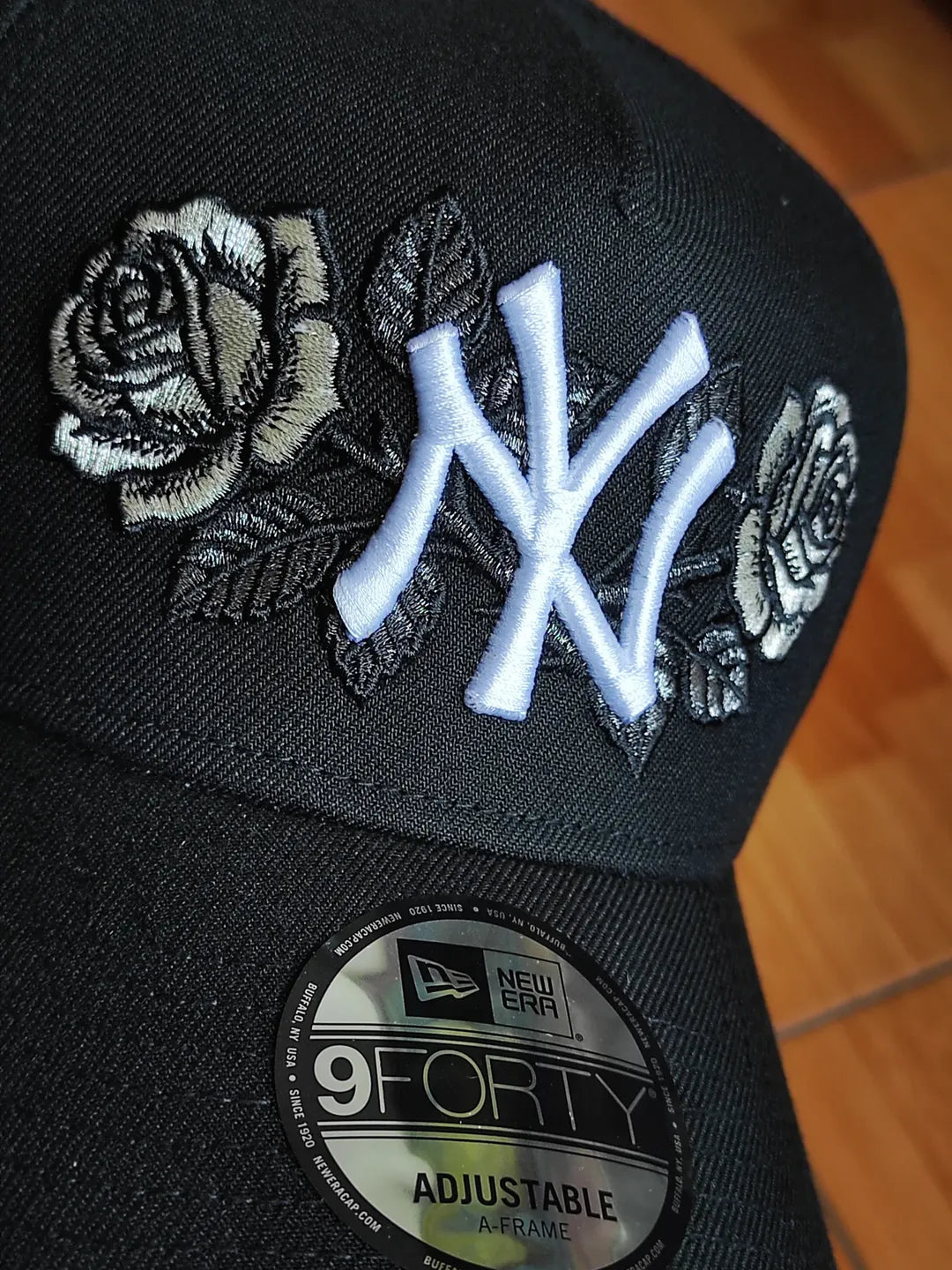 Gorra Snapback New Era 9Forty A-Frame negra New York Yankees Edición Subway Series