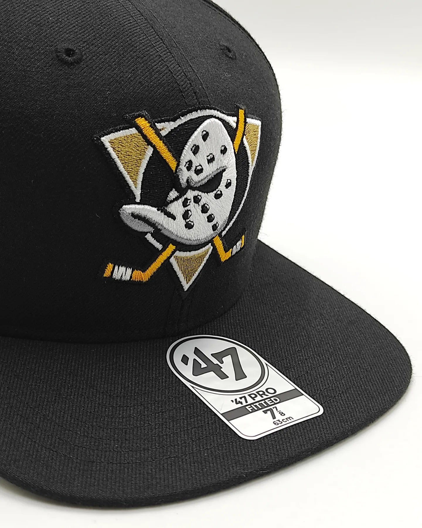 Gorra ajustada 47pro vintage negra 47brand Anaheim Ducks campeones Stanley Cup 2007