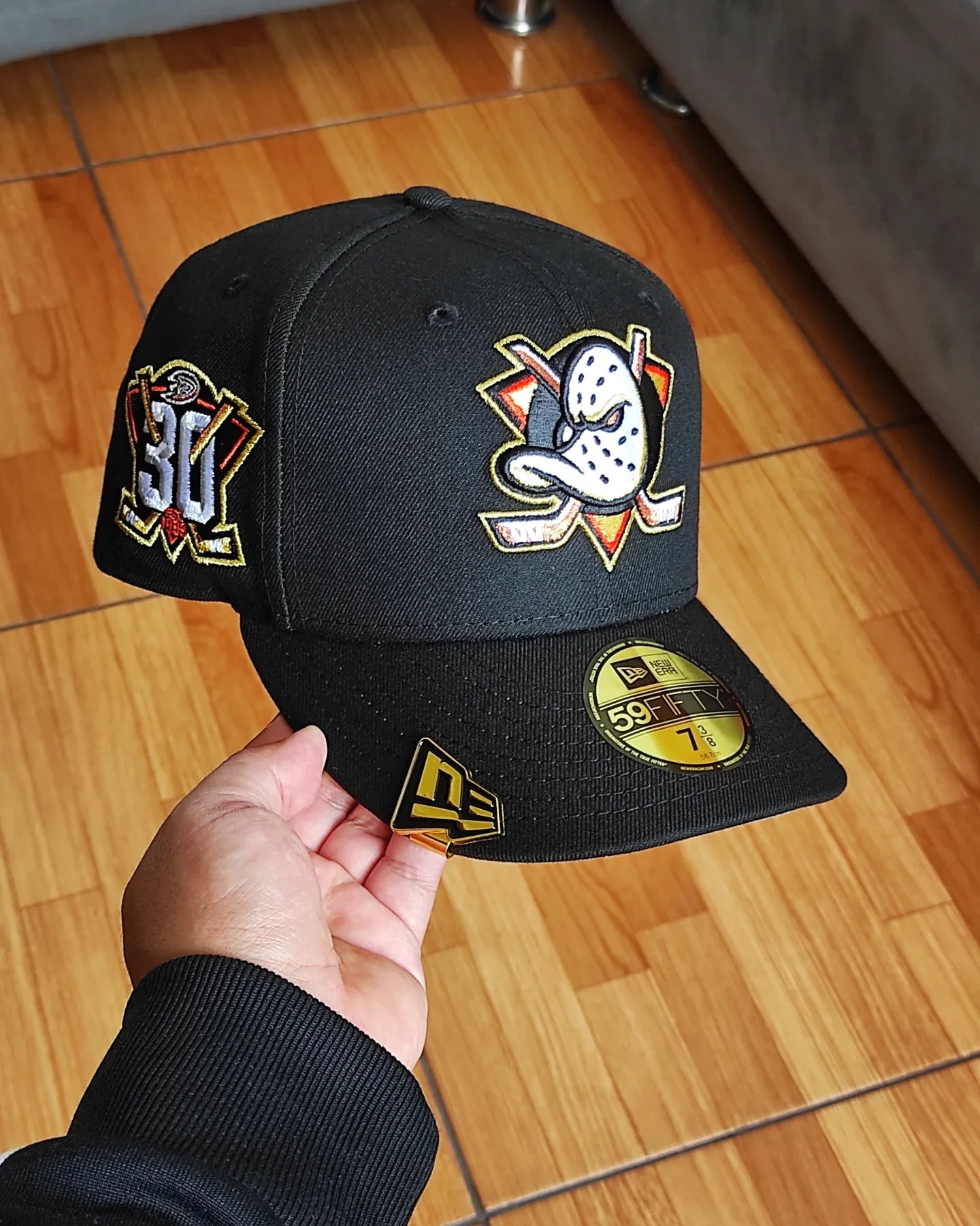 New Era Anaheim Ducks Edición 30 Aniversario NEGRO 59Fifty Ajustada