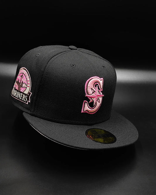 Gorra New Era 59fifty "Cookies and Cream" Seattle Mariners parche 30 Aniversario - negro/rosa