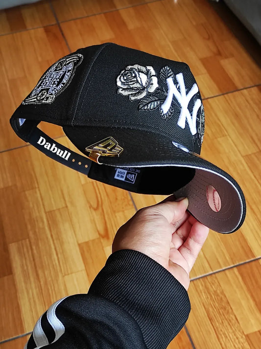Gorra Snapback New Era 9Forty A-Frame negra New York Yankees Edición Subway Series