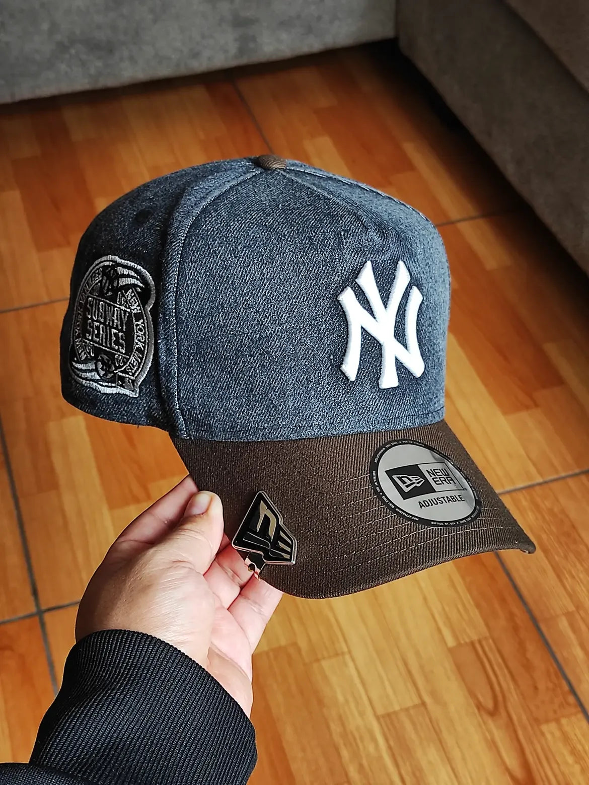 New Era New York Yankees Subway series denim Two Tone 9Forty A-frame Snapback