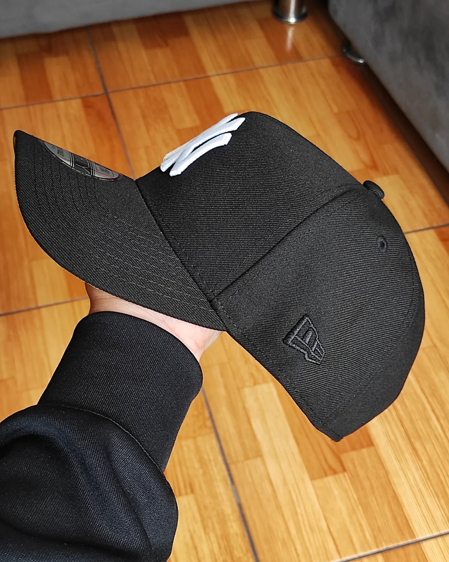 Gorra ajustable A-Frame 9Forty negra de los New York Yankees de la Serie Mundial de 2009