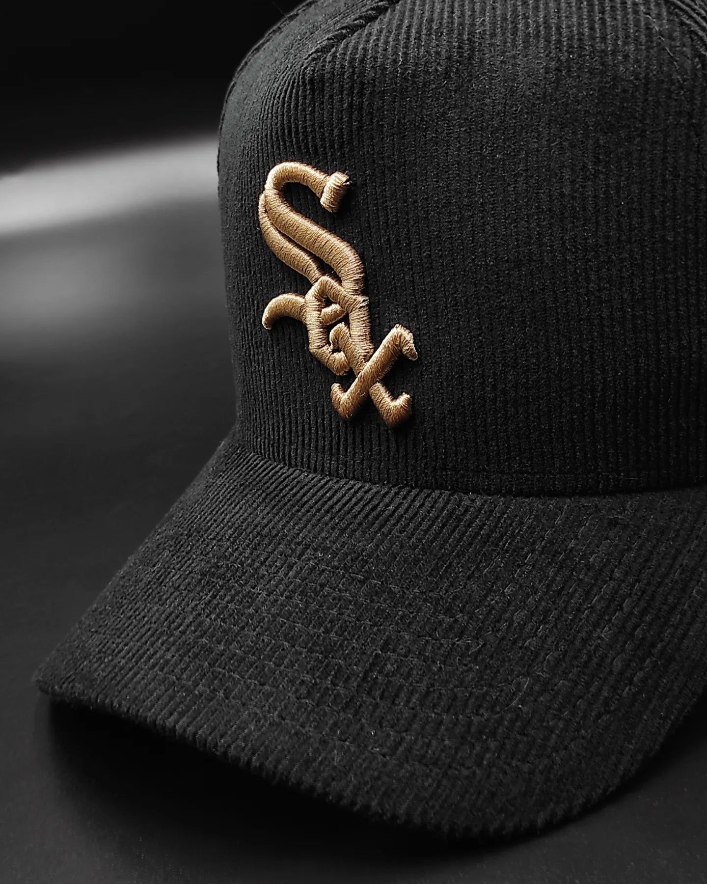 New Era White Sox "Corduroy Black" 9 Forty A-FRAME gorra snapback