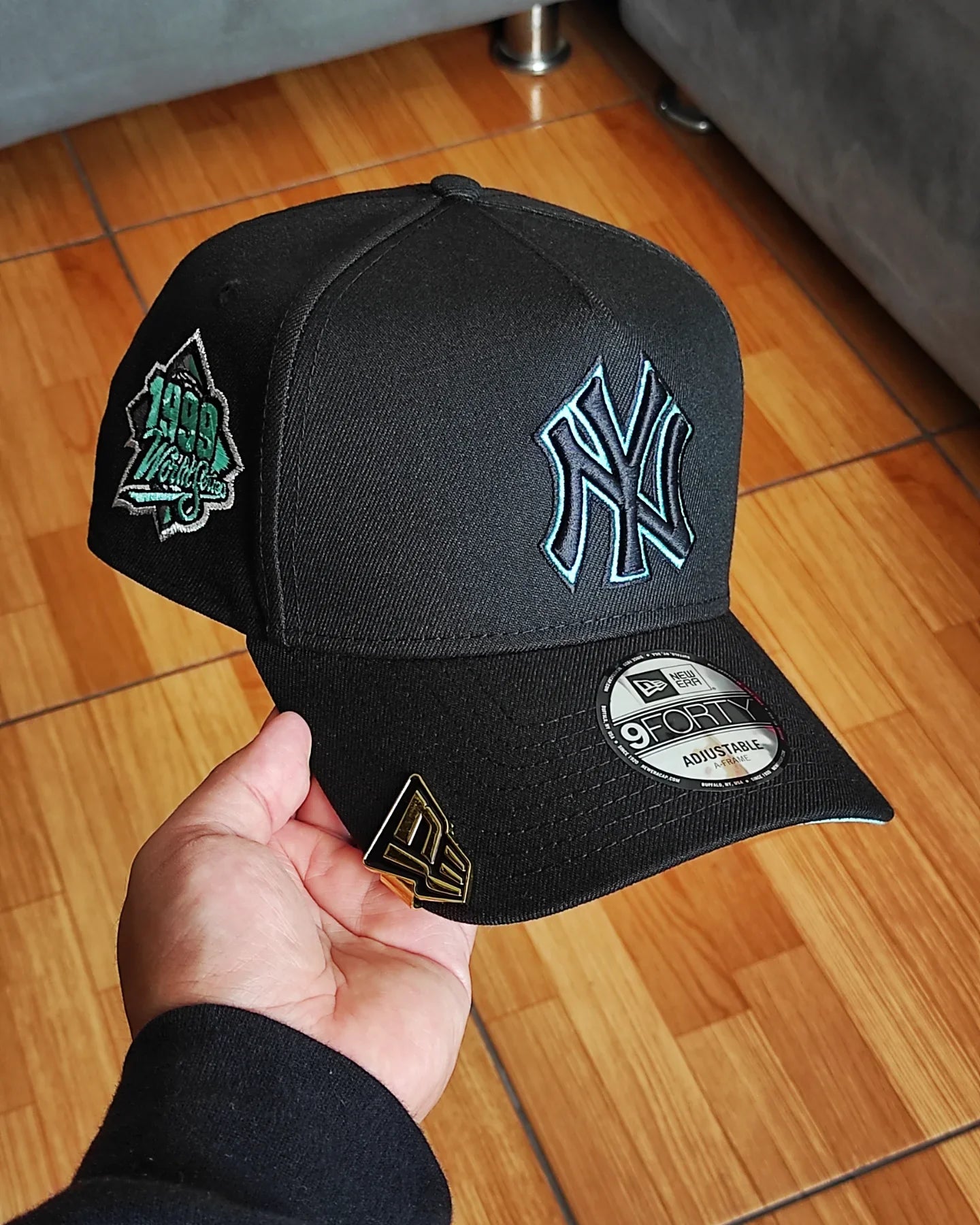 New Era New York Yankees serie mundial 1999 negra Tiffany 9forty a-frame