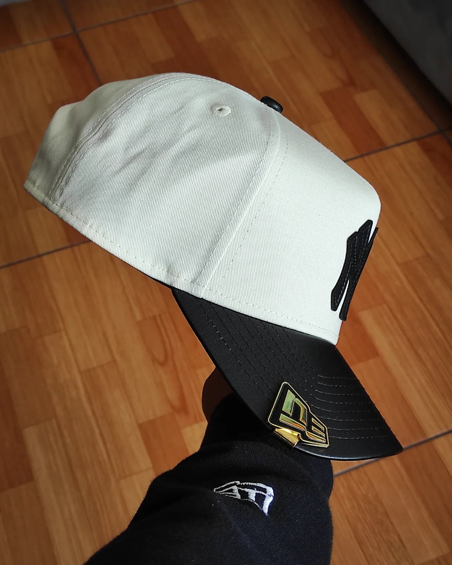 Gorra New Era New York Yankees de cuero con visera, modelo 9FORTY A-Frame Snapback