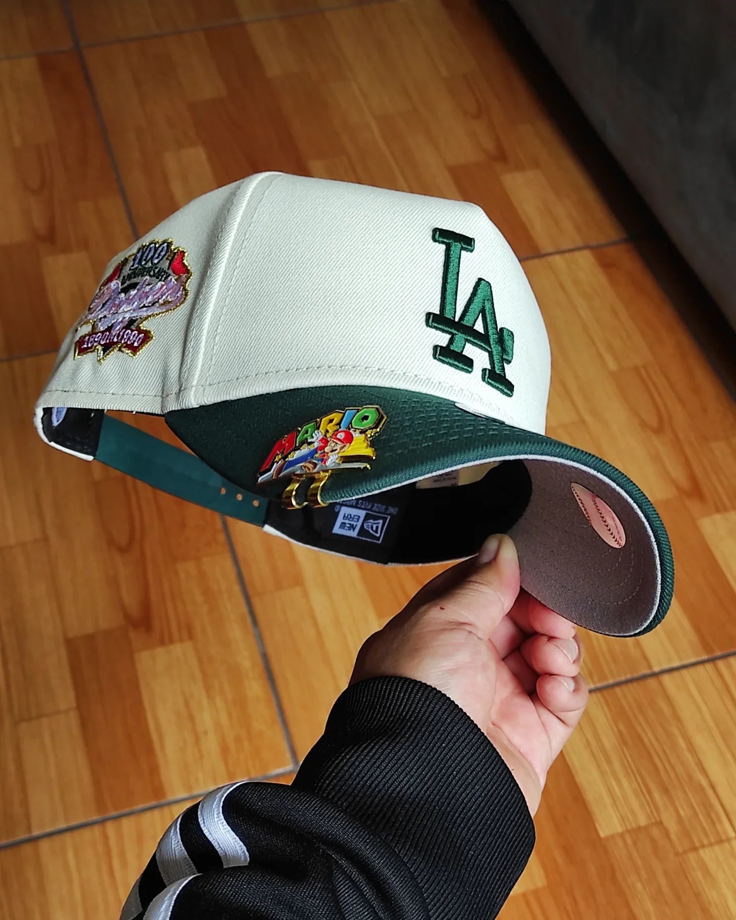 New Era Los Angeles Dodgers 100 th aniversario chromw dark green 9Forty Snapback Hat