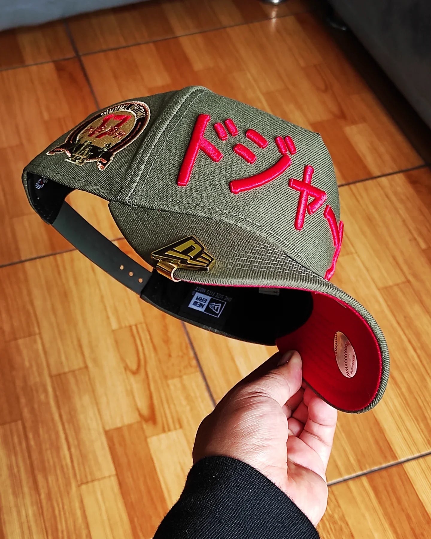 New Era Los Angeles Dodgers OHTANI verde oliva rojo 9FORTY AFRAME