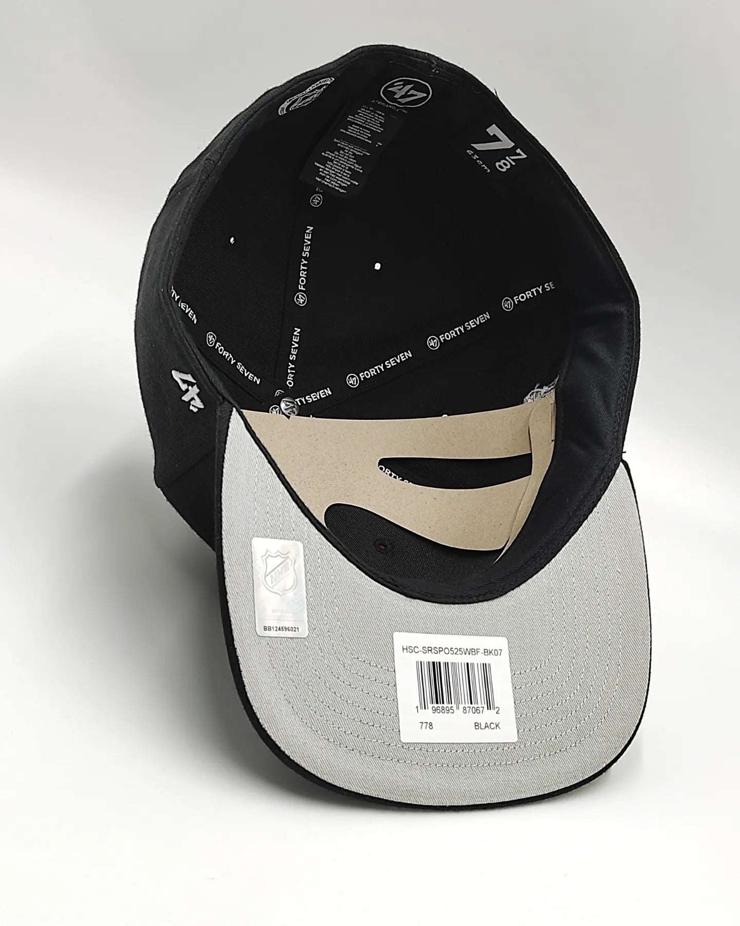 Gorra ajustada 47pro vintage negra 47brand Anaheim Ducks campeones Stanley Cup 2007