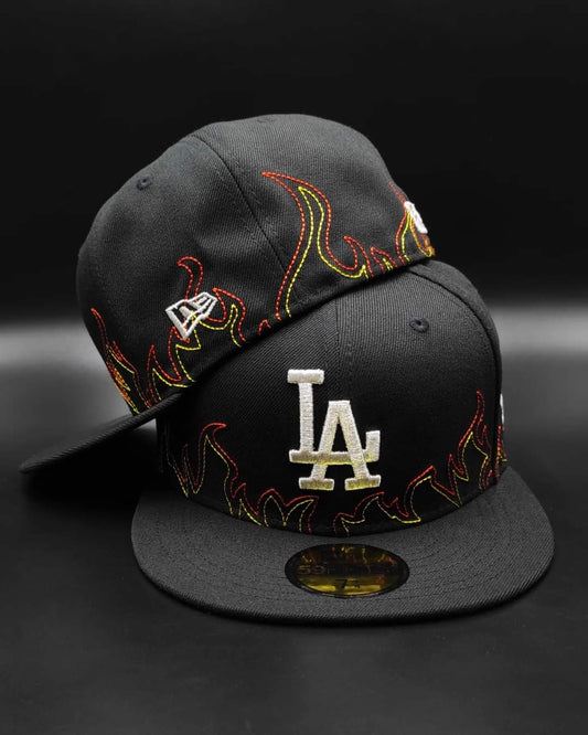 New Era Los Angeles Dodgers colección FIRE 🔥 59 Fifty AJUSTADA