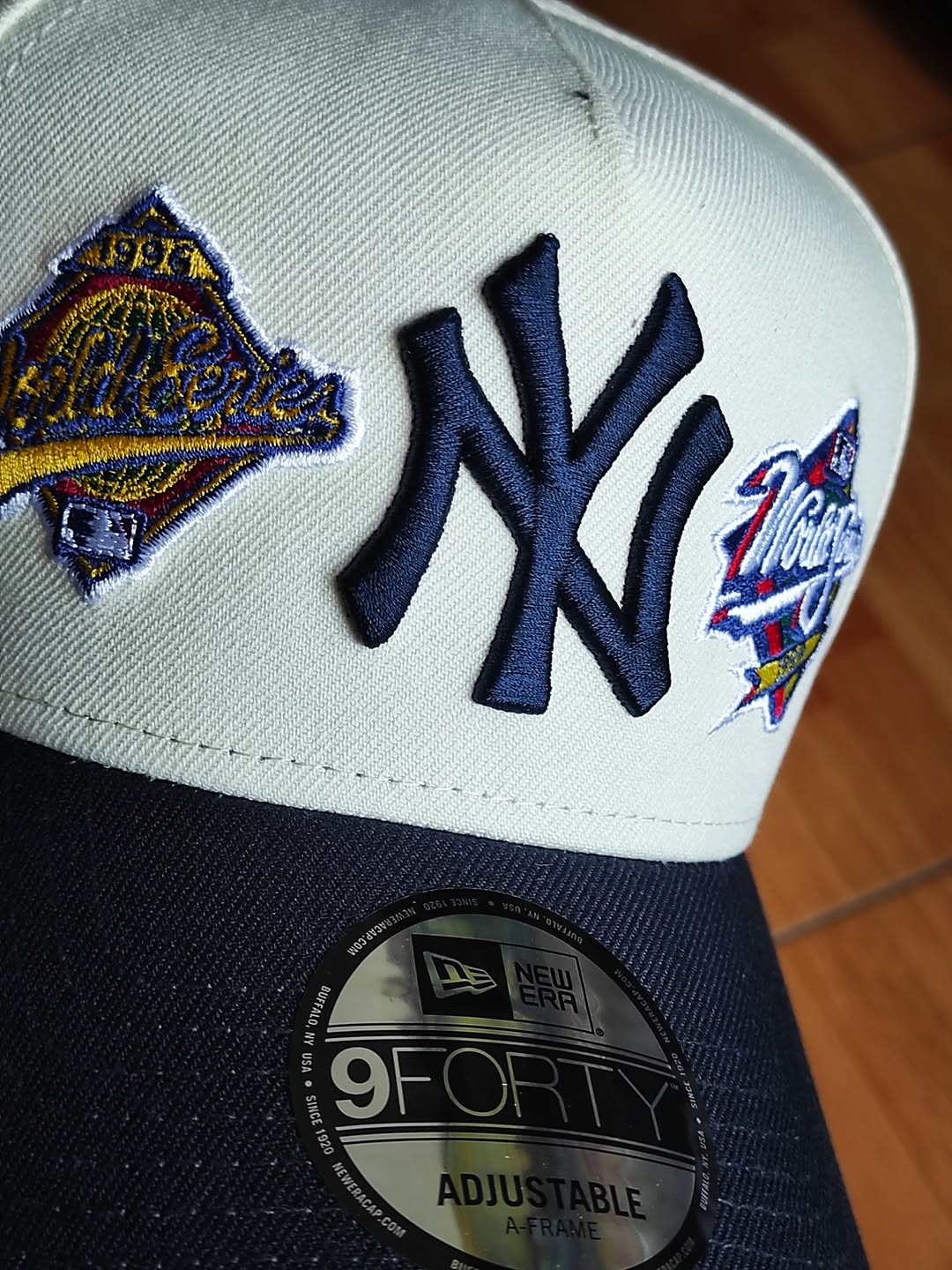 New Era Gorra 9Forty a-frame de los New York Yankees de la Serie Mundial