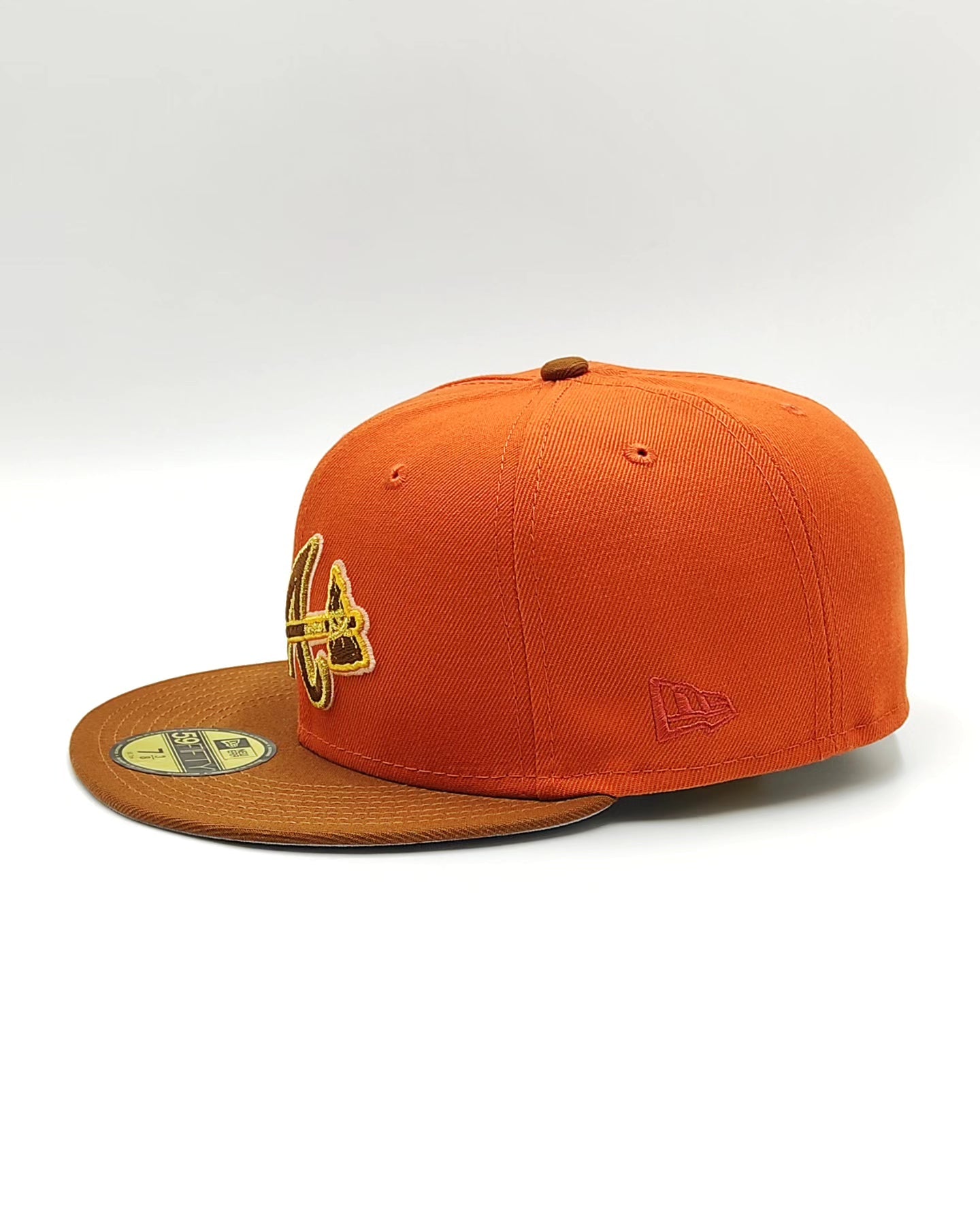 Gorra ajustada 59fifty New Era Atlanta Braves All Star Game 2000 Golden Rust Two Tone Edition