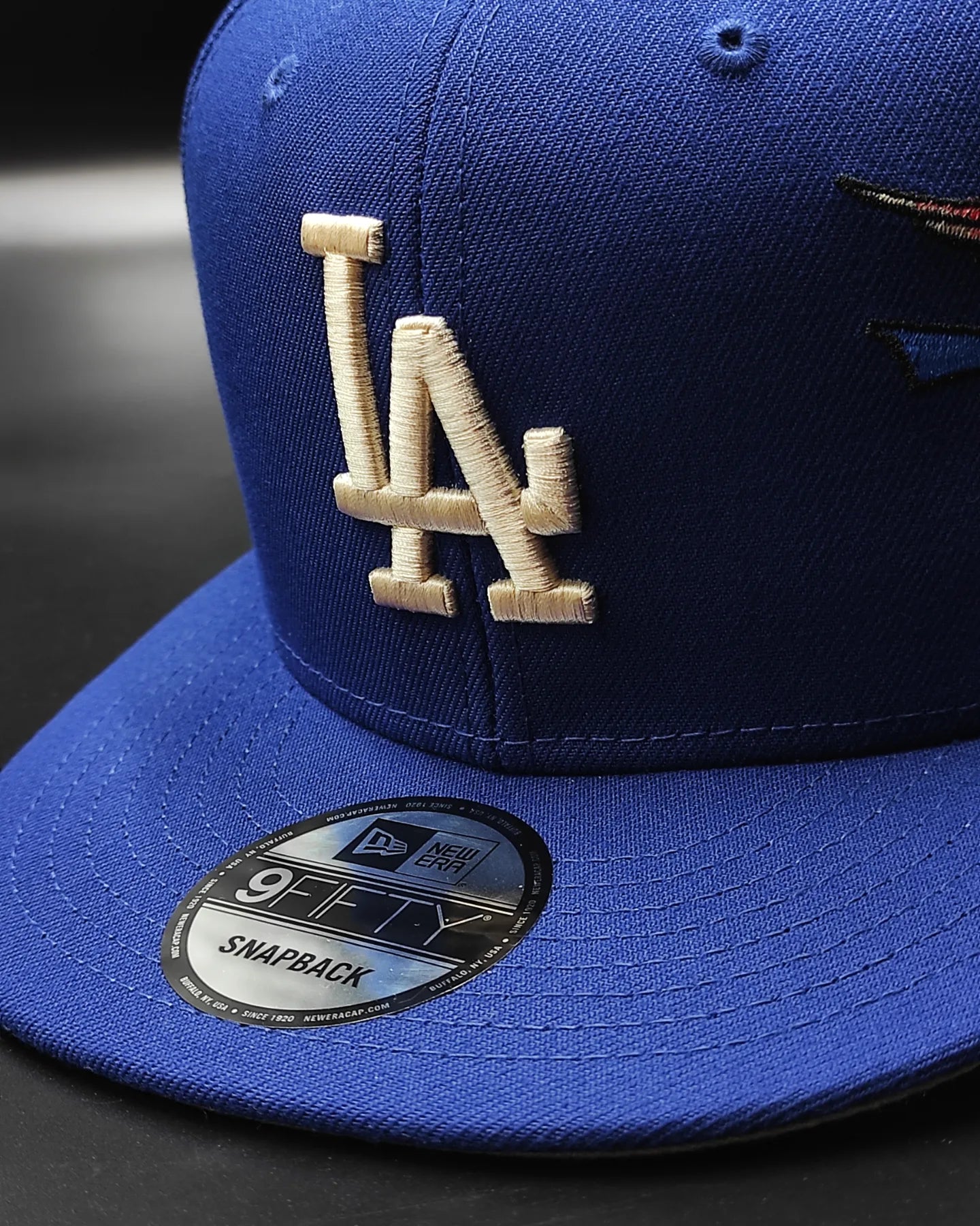 Los Angeles Dodgers Gray Bottom City Art Side Patch New Era 9Fifty Snapback - Azul Royal
