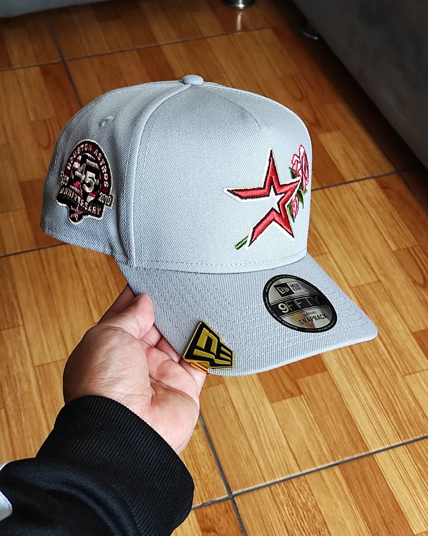 Houston Astros Rosa PreCurvada 45 Aniversario New Era 9Fifty A-Frame Snapback