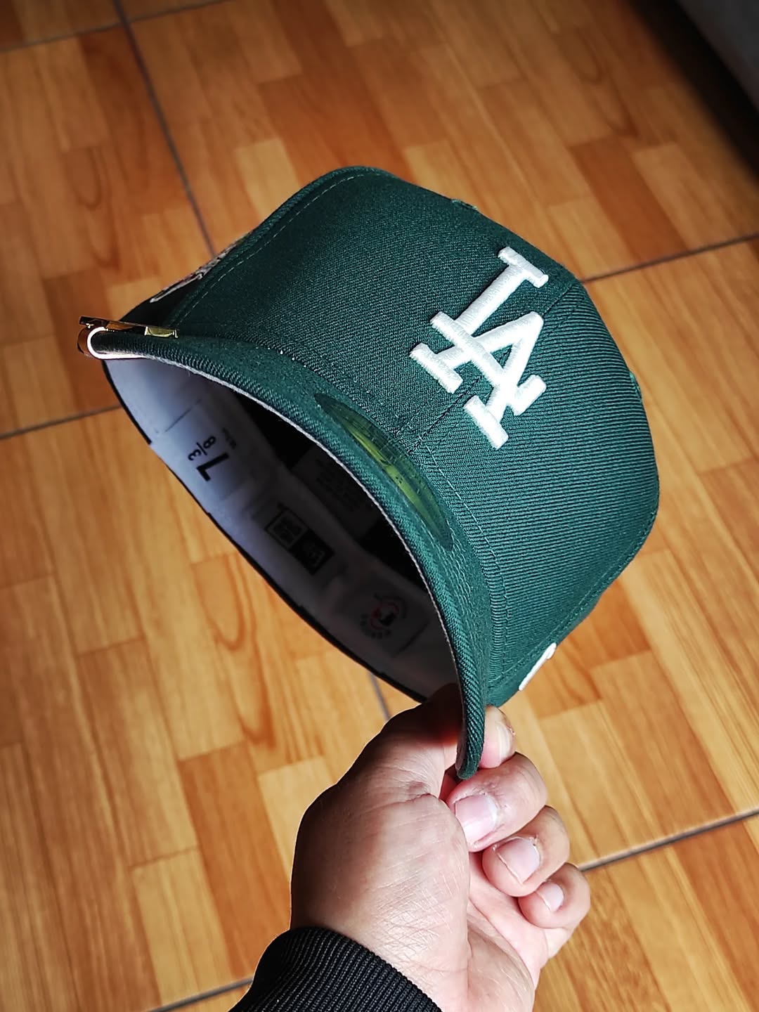 Gorra ajustada 59fifty New Era Los Angeles Dodgers verde oscuro viva