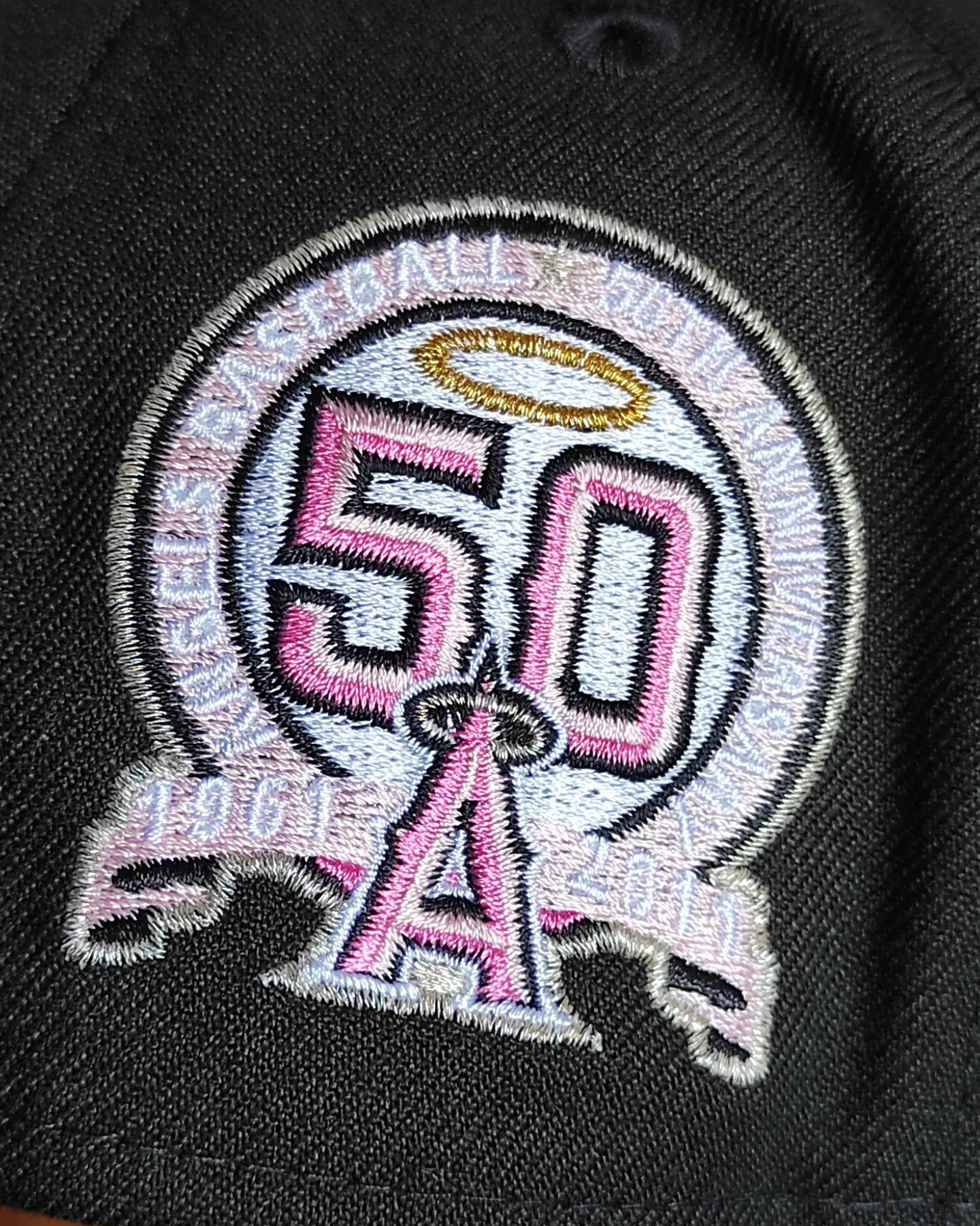 New Era Anaheim Angels 50.º aniversario negra/pino 9FORTY A-FRAME