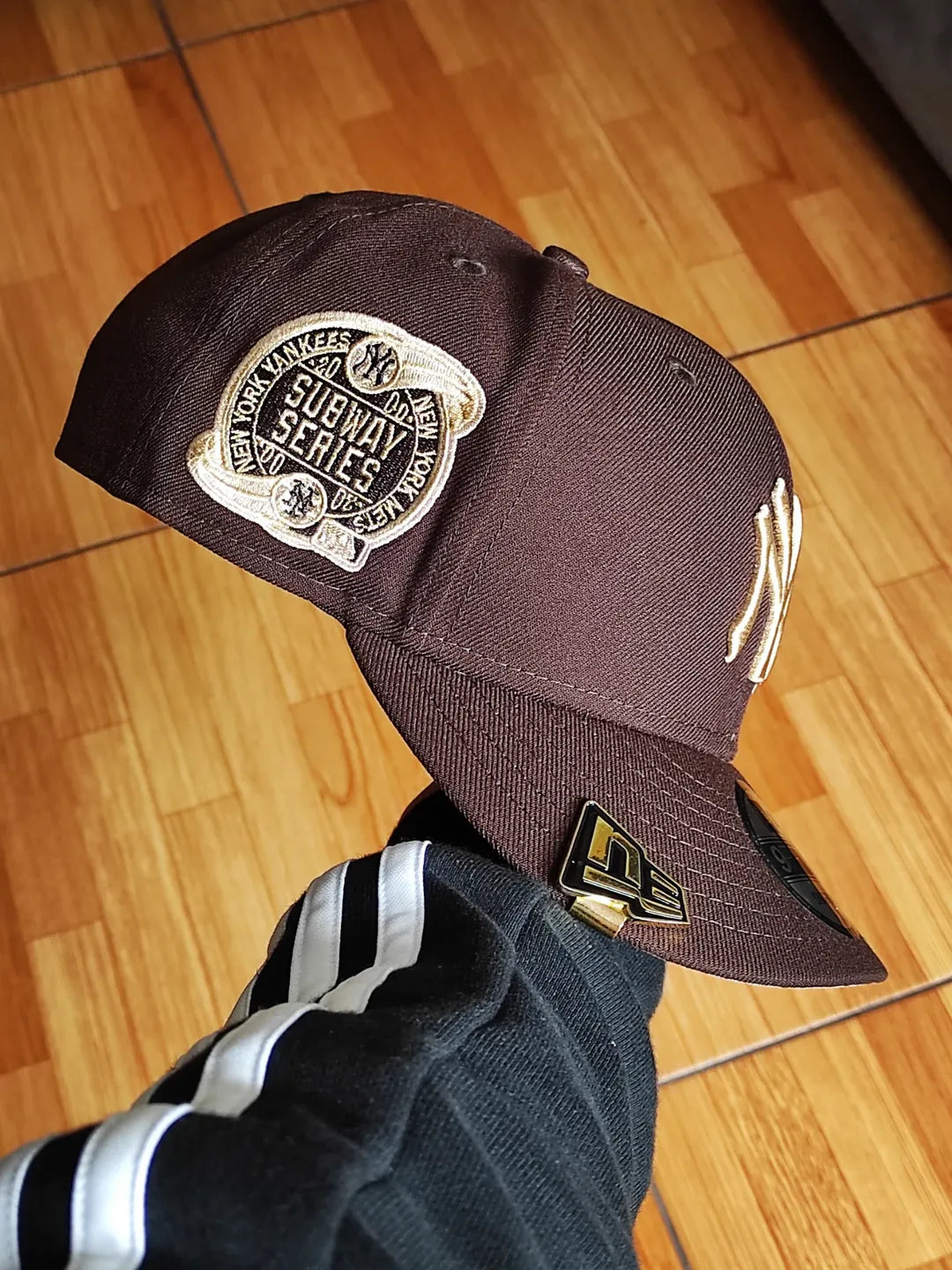 New Era New York Yankees Subway Series gorra snapback 9FIFTY marrón rosado
